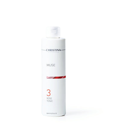 Christina Muse 3 Rose Tonic toner, white bottle, 150ml (5 fl oz)