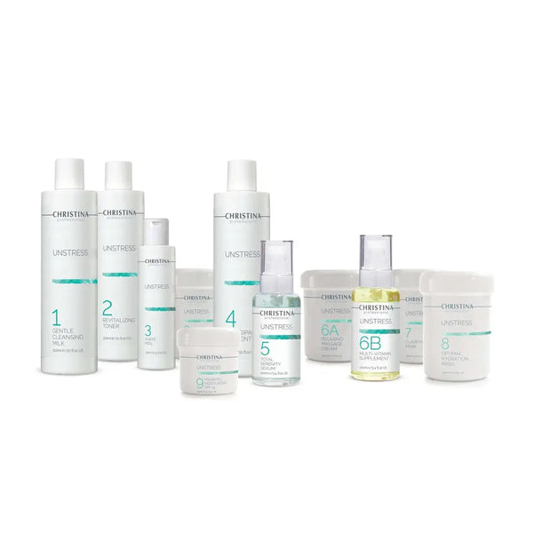 Unstress Professional Kit - 10 products - Christina Cosmeceuticals